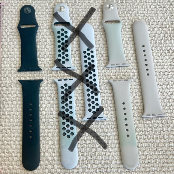 Apple iWatch Sport Bands (2 Set) Variety of Colors - Picture 2 of 4